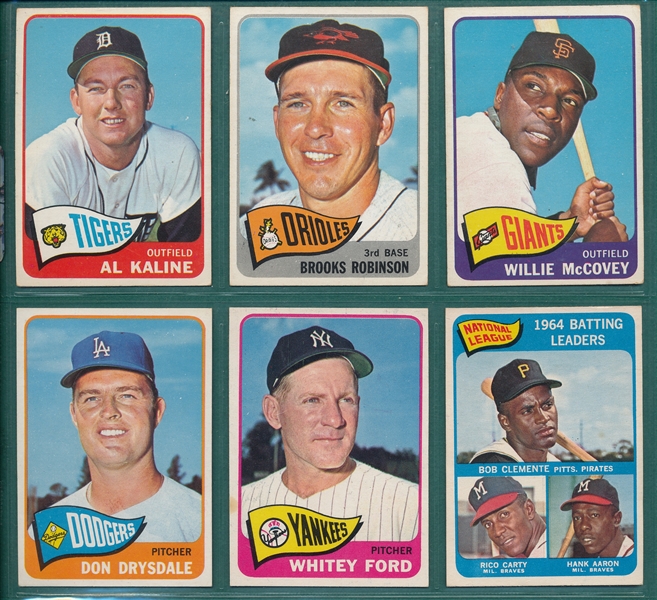 1965 Topps Baseball Near Set (584/598) 