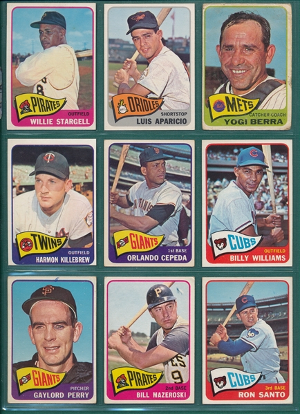 1965 Topps Baseball Near Set (584/598) 
