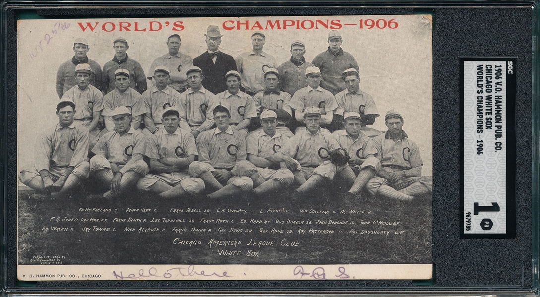 1906 V. O. Hammon Publishing Co. White Sox SGC 1