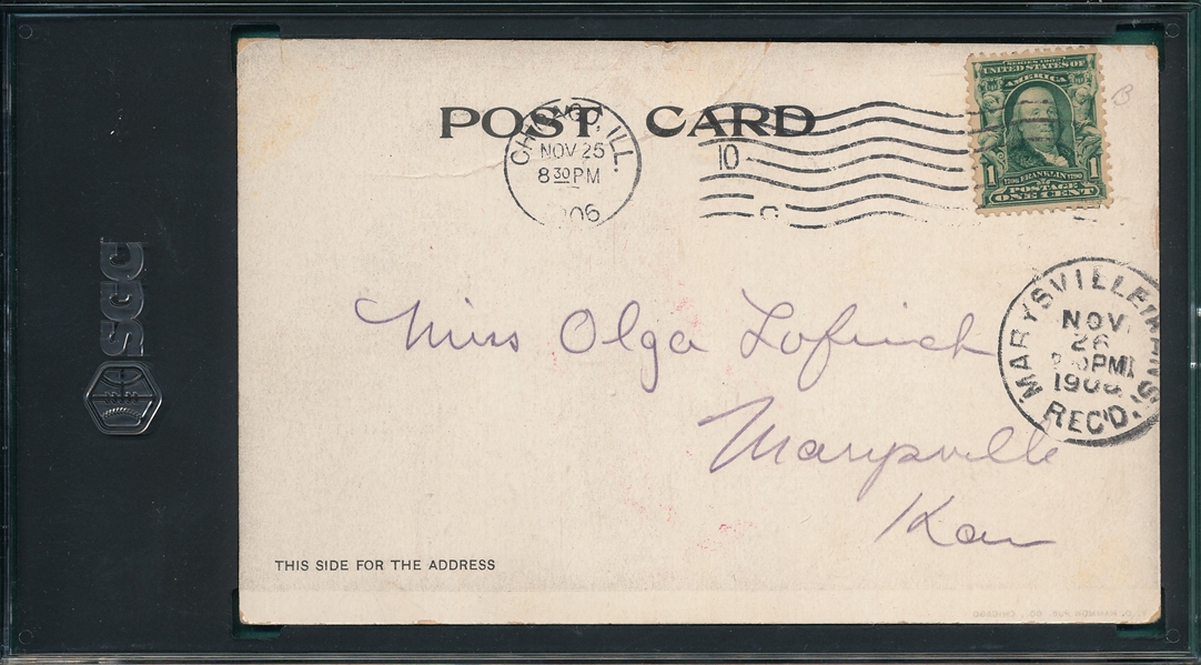 1906 V. O. Hammon Publishing Co. White Sox SGC 1