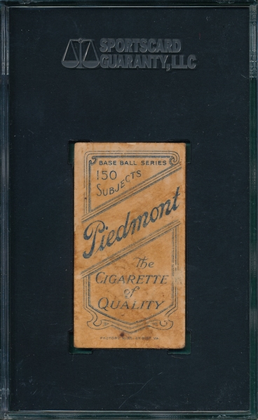 1909-1911 T206 Cy Young, Portrait, Piedmont Cigarettes SGC 10