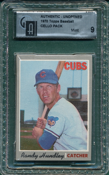 1970 Topps 3rd Series Unopened Cello Pack GAI 9