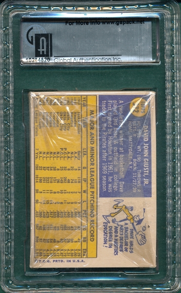 1970 Topps 3rd Series Unopened Cello Pack GAI 9