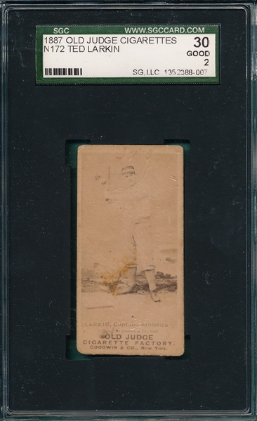 1887 N172 #273-1 Larkin Old Judge Cigarettes SGC 30