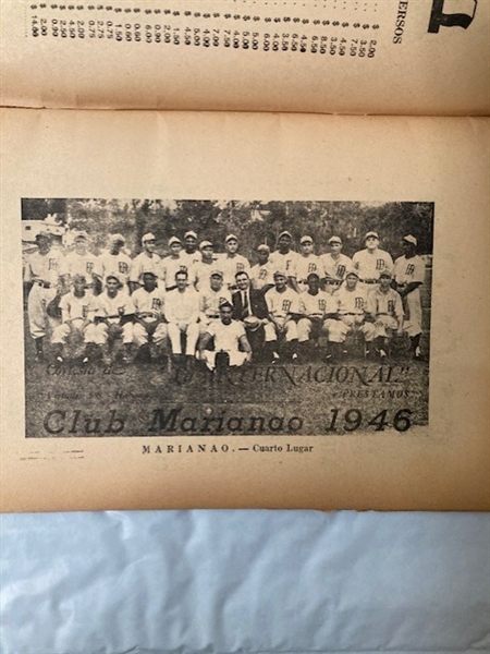 1945-46 Cuban Winter League Booklet