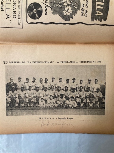 1945-46 Cuban Winter League Booklet