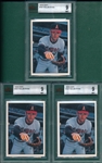 1975 SSPC #187 Nolan Ryan, Lot of (3) BVG