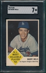 1963 Fleer #43 Maury Wills SGC 7 *Rookie*