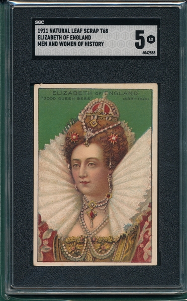 1911 T68 Elizabeth of England SGC 5
