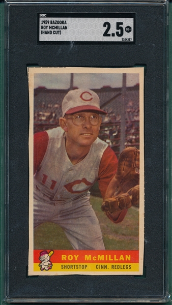 1959 Bazooka Roy McMillan SGC 2.5