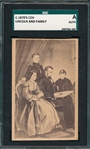 c. 1870s CDV Lincoln & Family SGC Authentic