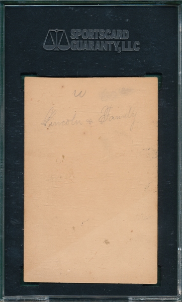 c. 1870s CDV Lincoln & Family SGC Authentic