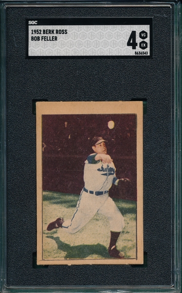 1952 Berk Ross Bob Feller SGC 4