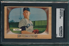 1955 Bowman #59 Whitey Ford SGC Authentic