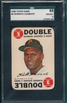 1968 Topps Game #6 Roberto Clemente SGC 88