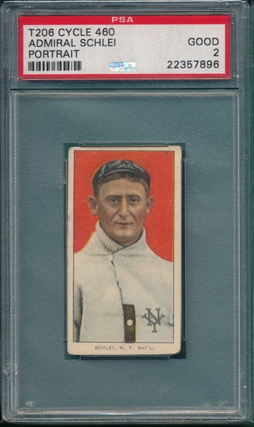 1909-1911 T206 Schlei Cycle Cigarettes PSA 2 *460 Series*