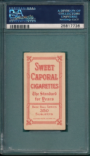 1909-1911 T206 Delehanty, Jim, Sweet Caporal Cigarettes PSA 4