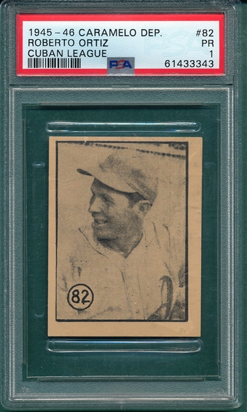 1945-46 Caramelo Deportivo #82 Roberto Ortiz PSA 1