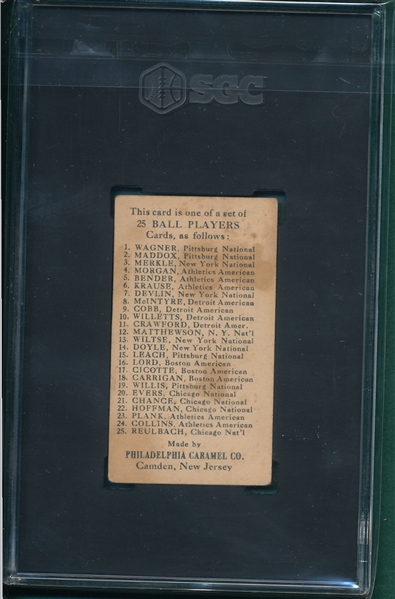 1909 E95 Leach Philadelphia Caramel Co. SGC 2