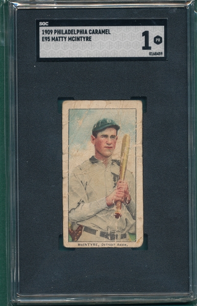 1909 E95 McIntyre Philadelphia Caramel Co. SGC 1
