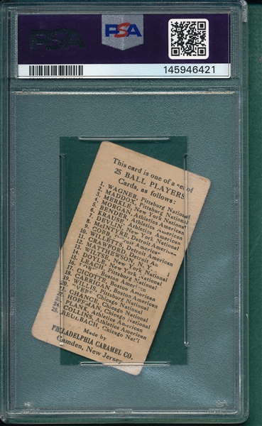 1909 E95 Devlin Philadelphia Caramel Co. PSA 1