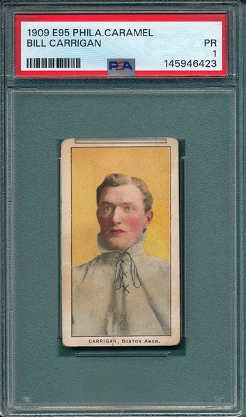 1909 E95 Carrigan Philadelphia Caramel Co. PSA 1