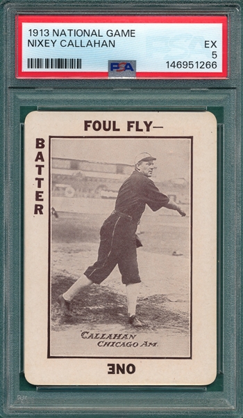 1914 National Game Nixey Callahan PSA 5