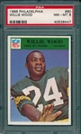 1966 Philadelphia Football #90 Willie Wood PSA 8