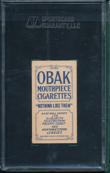 1910 T212-2 Hunt Obak Cigarettes SGC 40 *Nothing Like Them*