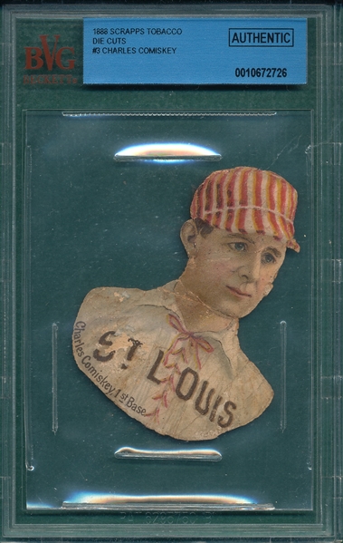1888 Scrapps Charles Comiskey BVG Authentic