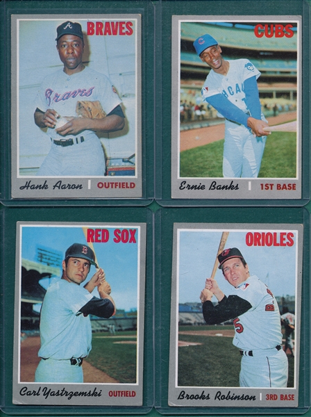 1970 Topps Lot of (20) W/ Aaron