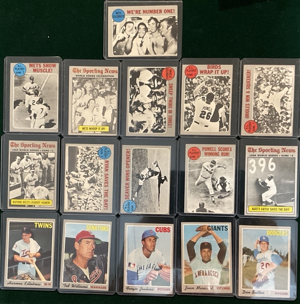 1970 Topps Lot of (20) W/ Aaron