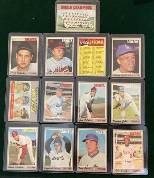 1970 Topps Lot of (17) W/ Mays