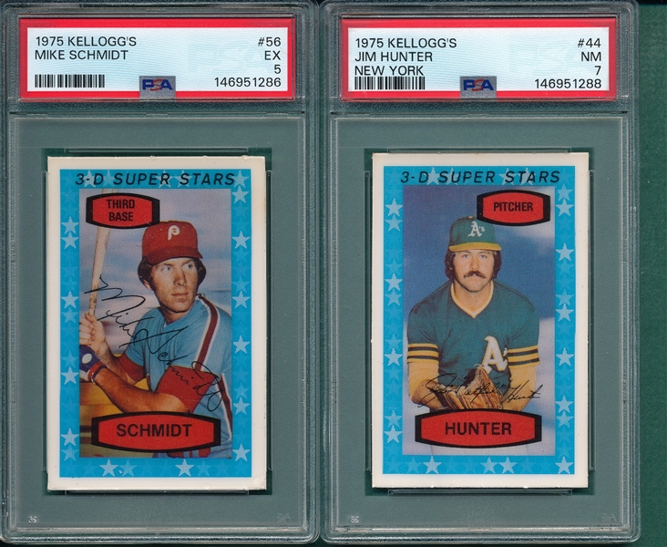 1974-76 Topps/Kelloggs Lot of (5) W/ Nolan Ryan