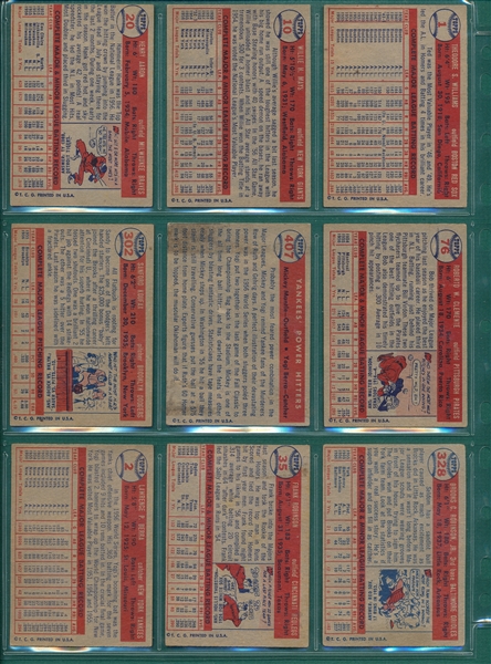 1957 Topps Baseball Complete Set (407) W/ (2) Checklists