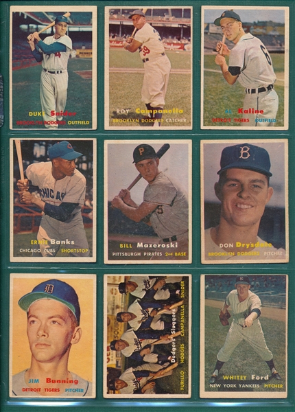 1957 Topps Baseball Complete Set (407) W/ (2) Checklists