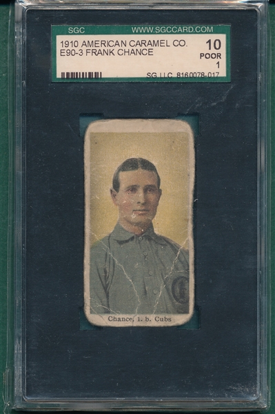 1910 E90-3 Frank Chance American Caramel Co. SGC 10