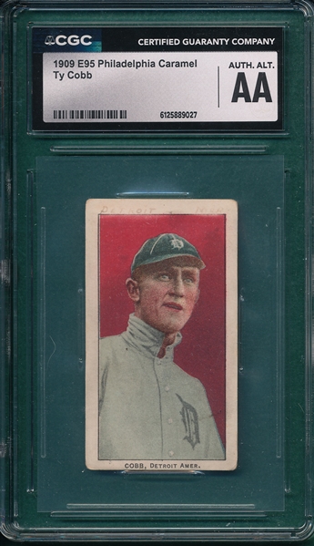 1909 E95 Ty Cobb Philadelphia Caramels Co. SGC Authentic