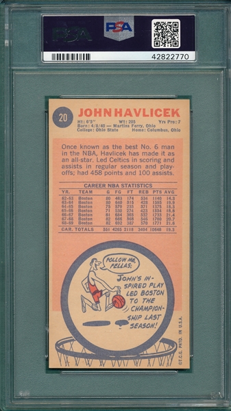 1969 Topps #20 John Havlicek PSA 6 *Rookie*