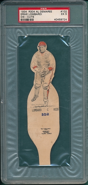 1934 Demaree #102 Ernie Lombardie PSA 5
