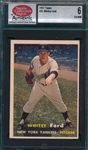1957 Topps #25 Whitey Ford SCD 6
