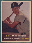 1957 Topps #24 Bill Mazeroski, Rookie