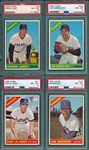 1966 Topps Lot of (4) W/ #158 Brewer PSA 8