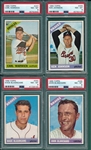 1966 Topps Lot of (4) W/ #247 Warwick PSA 8