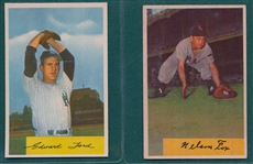 1954 Bowman #6 Fox & #177 Ford, Lot of (2)