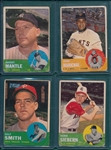 1963 Topps Lot of (4) W/ Mantle