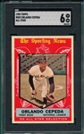 1959 Topps #553 Orlando Cepeda, AS, SGC 6