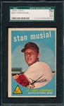 1959 Topps #150 Stan Musial SGC 70