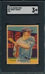 1934-36 Diamond Stars #30 Heinie Manush SGC 3 *"W" On Sleeve*