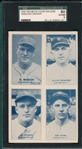 1934 Exhibits Four-On-One W/ Manush SGC 80 *Blue*